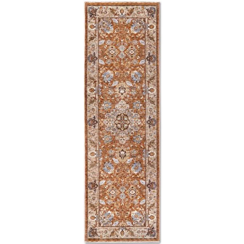The Rugs Short-Pile Oriental Bordered Design Rug