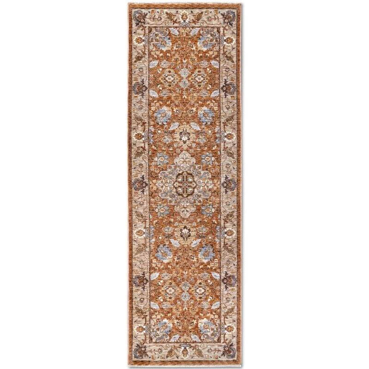 The Rugs Short-Pile Oriental Bordered Design Rug