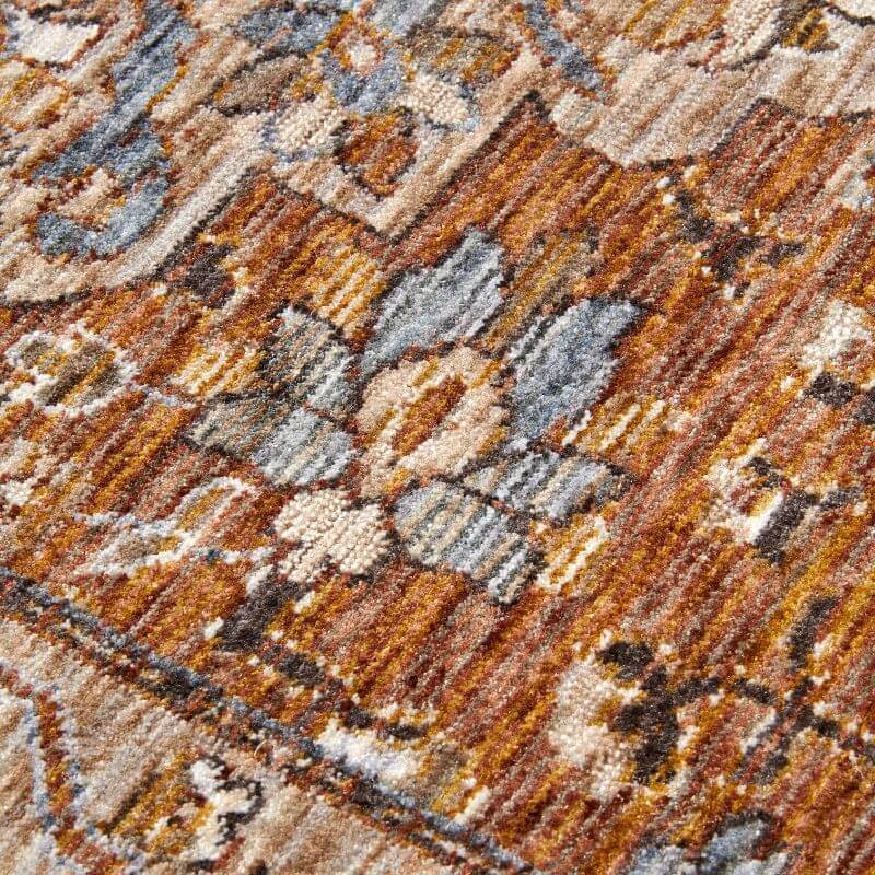 The Rugs Short-Pile Oriental Bordered Design Rug