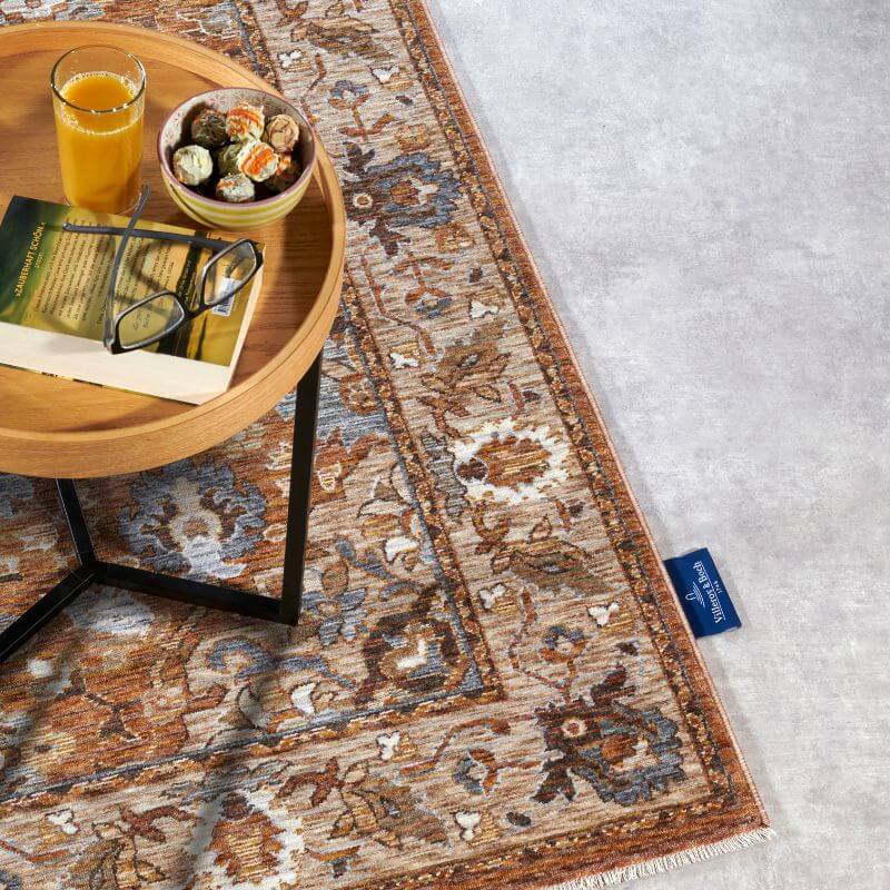 The Rugs Short-Pile Oriental Bordered Design Rug