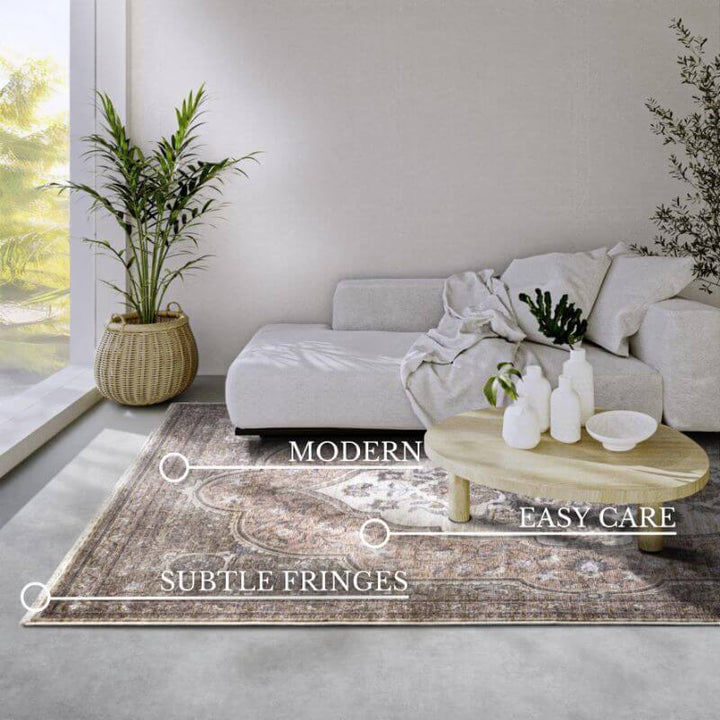 The Rugs Elegant Medallion Short-Pile Rug