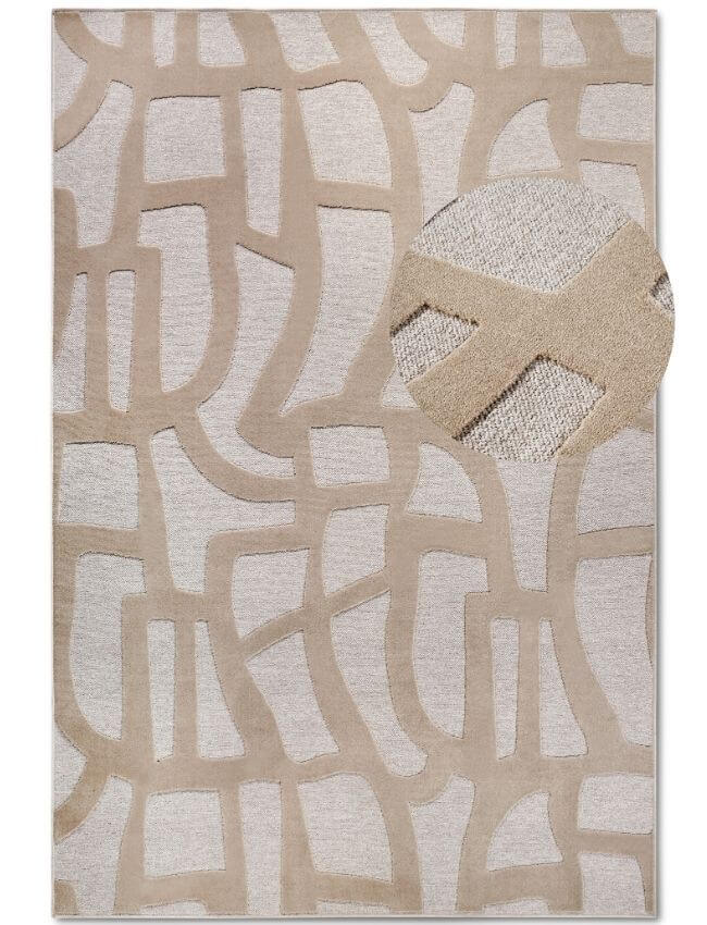 The Rugs Geometric Design Short Pile Rug - Modern Comfort