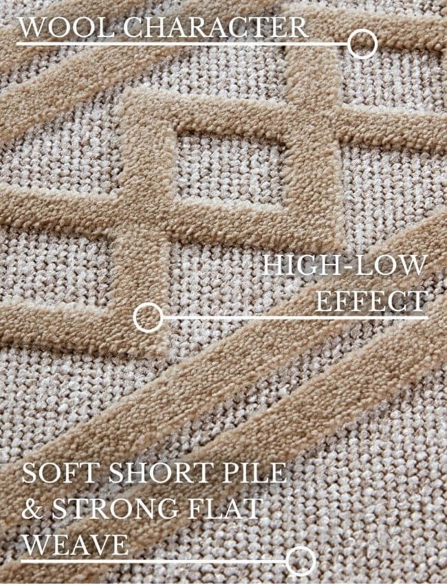 The Rugs Moroccan Boho Design Short Pile Rug