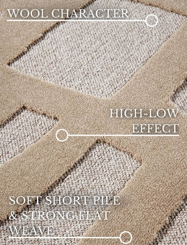 The Rugs Geometric Design Short Pile Rug - Modern Comfort