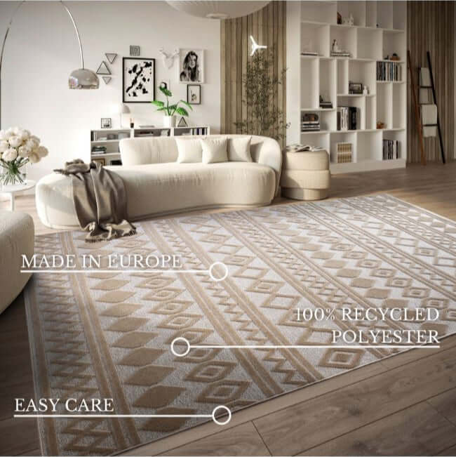 The Rugs Moroccan Boho Design Short Pile Rug