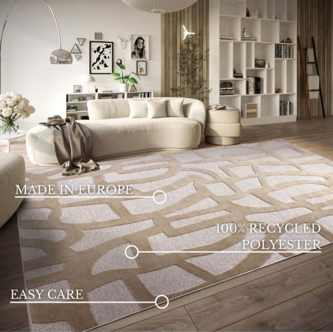 The Rugs Geometric Design Short Pile Rug - Modern Comfort