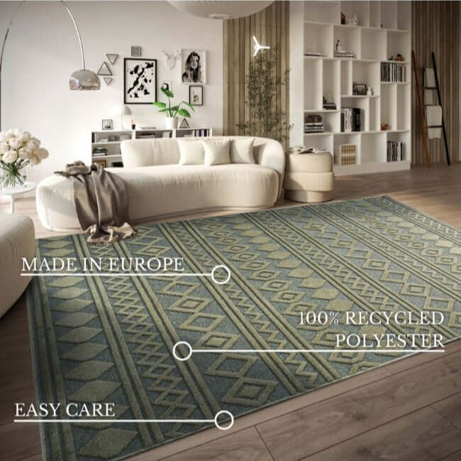 The Rugs Moroccan Boho Design Short Pile Rug