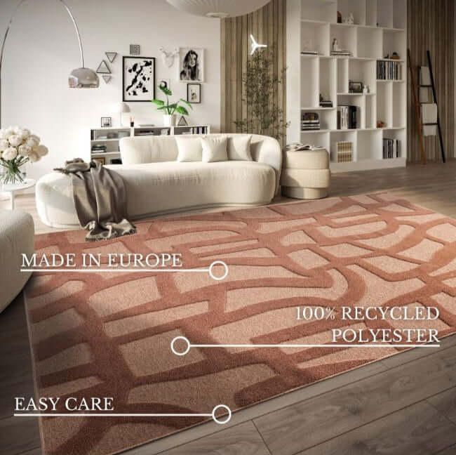 The Rugs Geometric Design Short Pile Rug - Modern Comfort