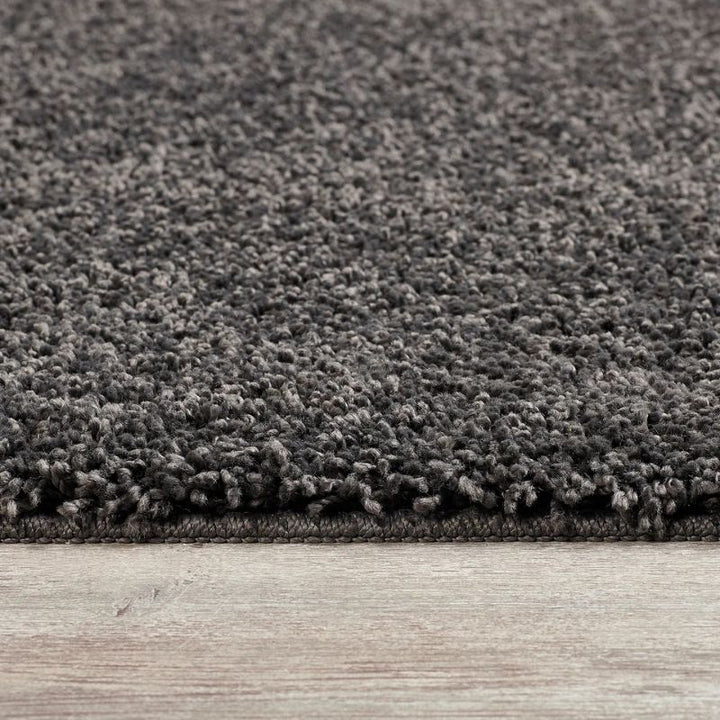 Washable Charcoal Shaggy Rug | British-Made Luxury |The Rug