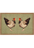 Washable Chickens Themed Mat