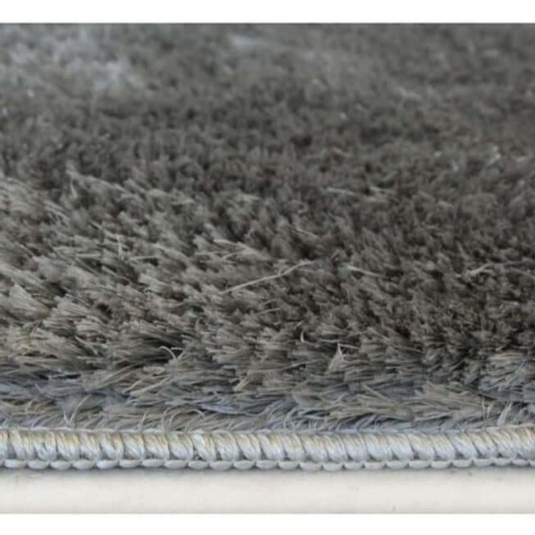 Machine Washable Shaggy Rug Plain Design in Grey – The Rugs