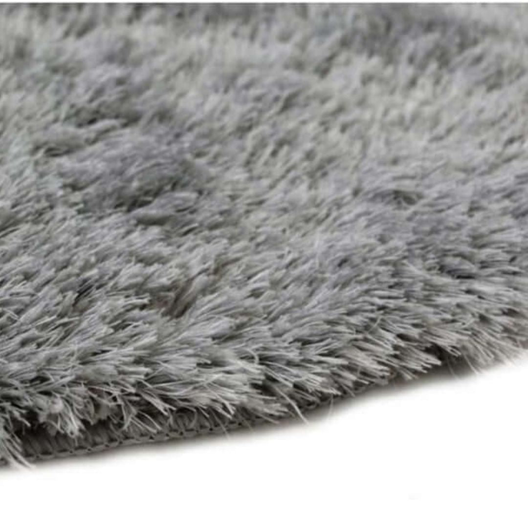 Machine Washable Shaggy Rug Plain Design in Grey – The Rugs