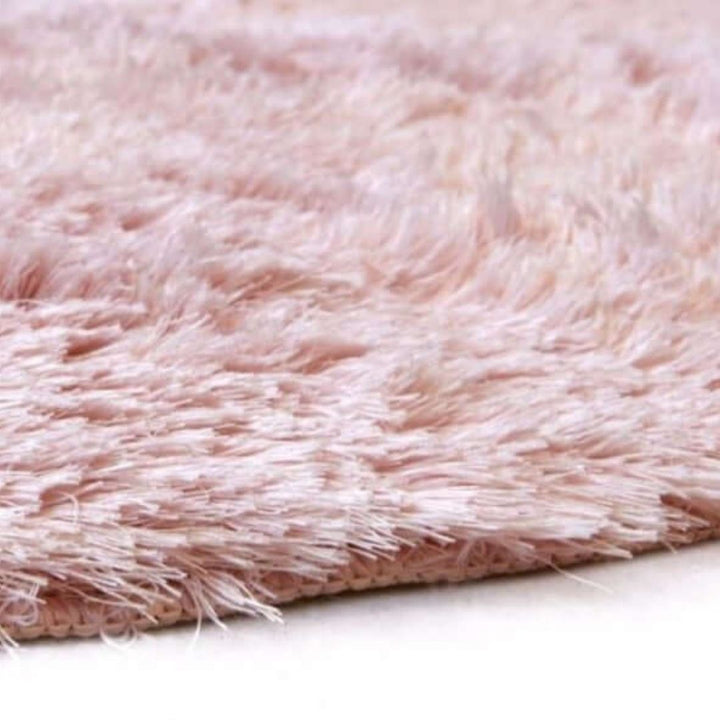 Machine Washable Shaggy Rug Plain Design in Pink – The Rugs