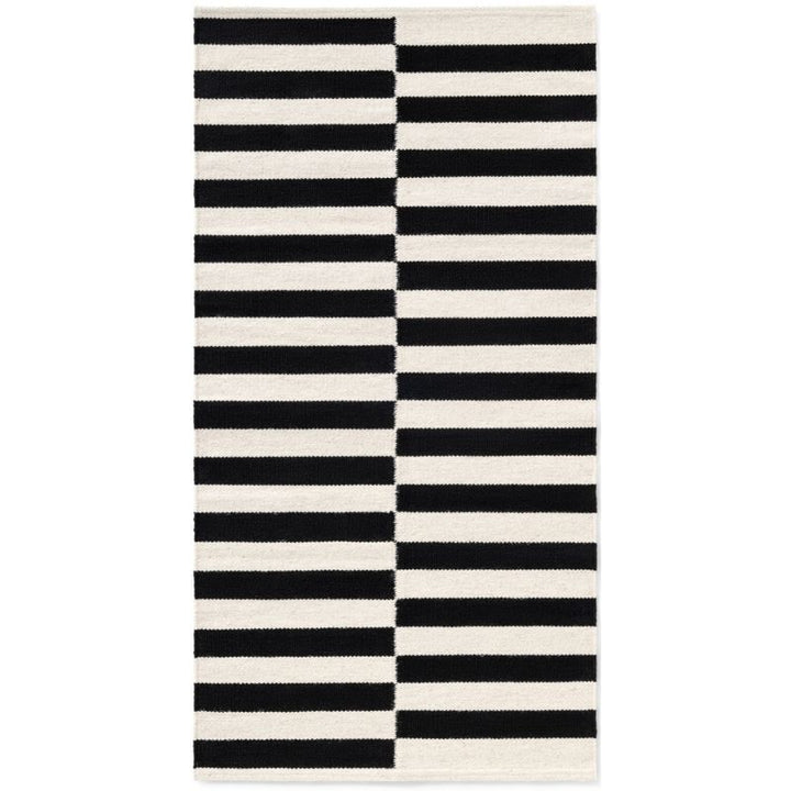 Wool Rug Donna – Black & Natural White