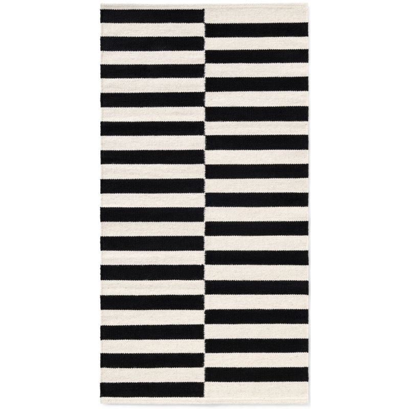 Wool Rug Donna – Black & Natural White