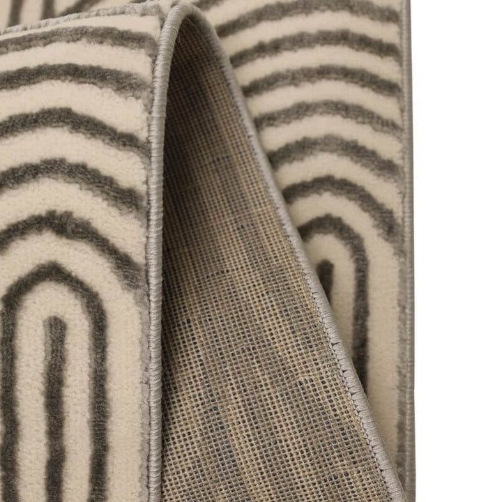 Zeo Deco Rug – Soft 3D Texture in Beige & Blue