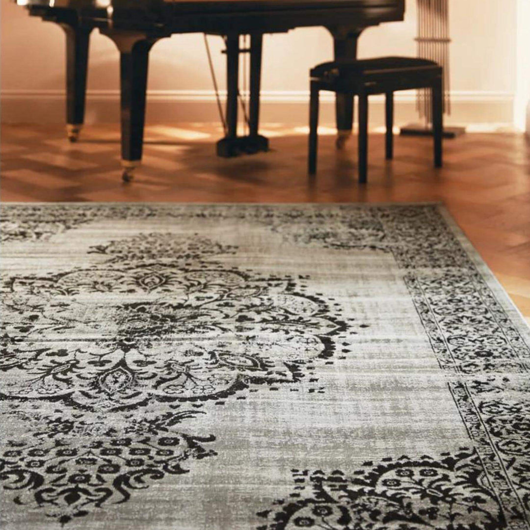 Saville Grey/Black Vintage Rug | Timeless Oriental Style