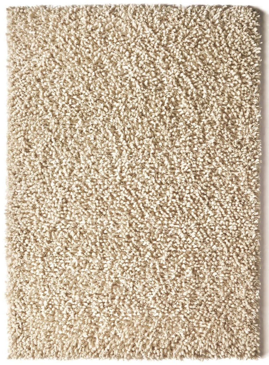 Maine Ivory Shaggy Pile Wool Rug |Homestead Haven Collection