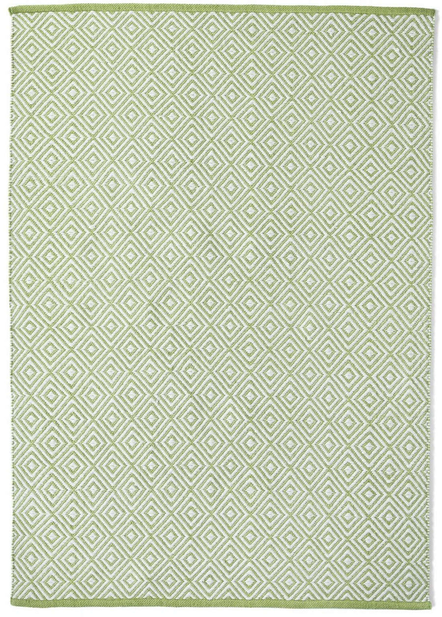 Diamond Green Hand-woven Rug | Eco-Luxury | The Rugs