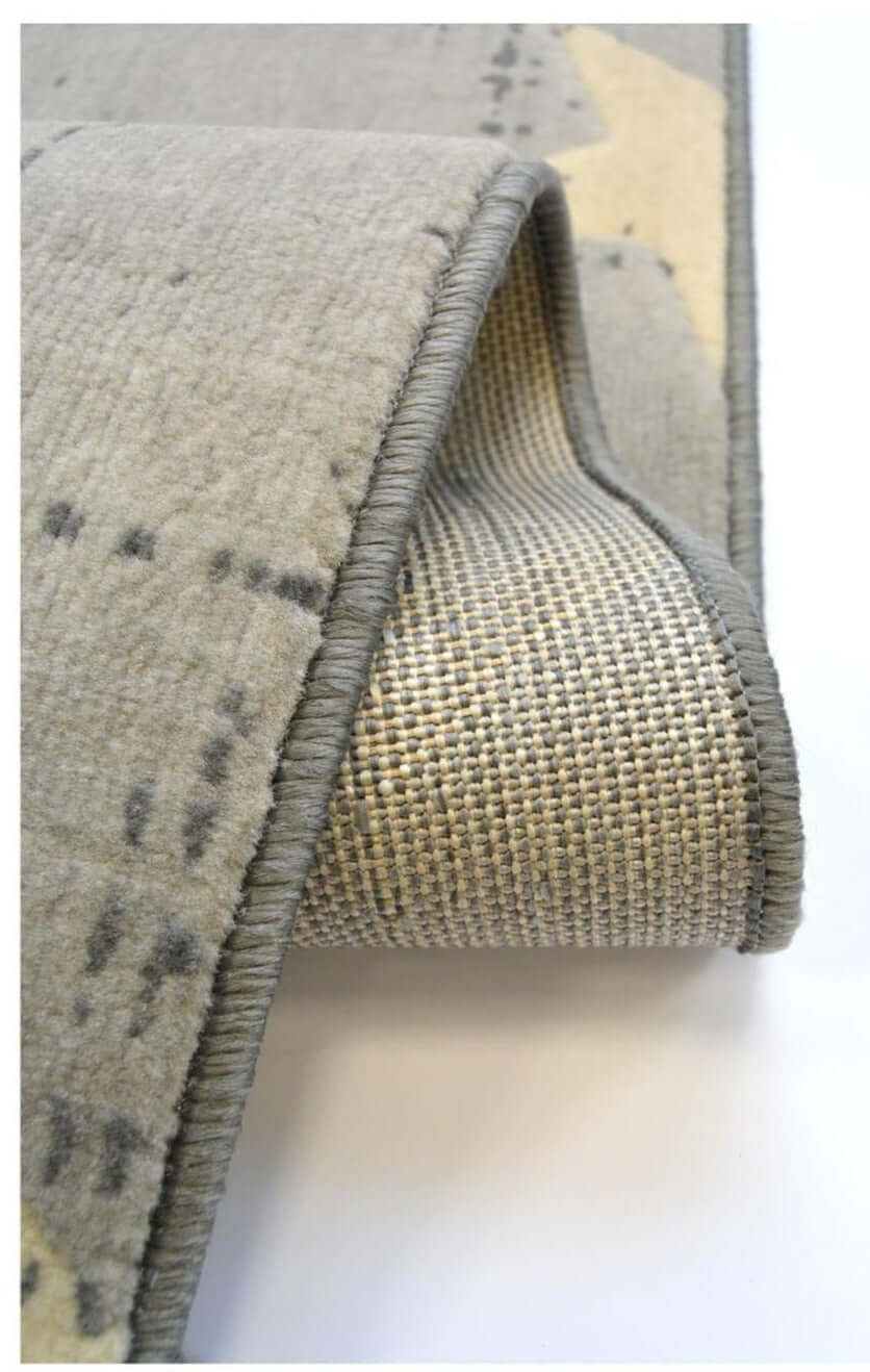 Creation Collection Star Design in Grey & Blue – The Rugs