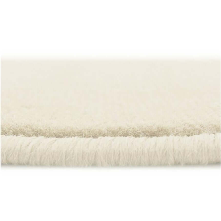 Solid Design Living Room Rug in Ivory – The Rugs