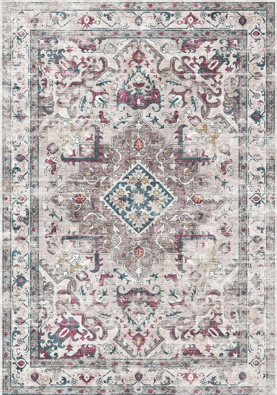 Ultra Soft Machine Washable Rug | Persian Inspired | Bahala