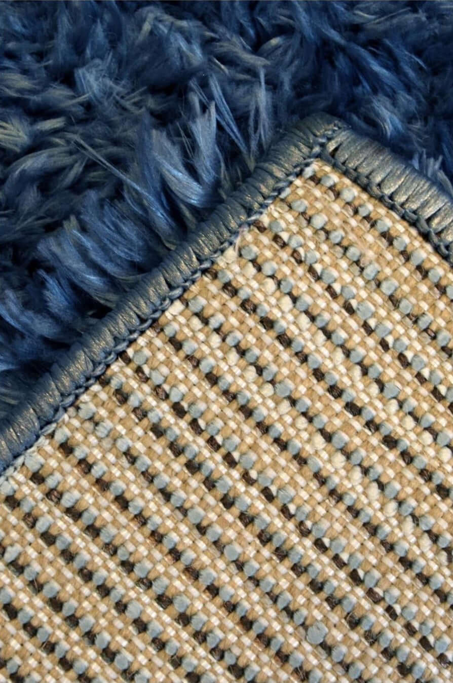 Solid Design Shaggy Rug for Living Room in Navy – The Rugs