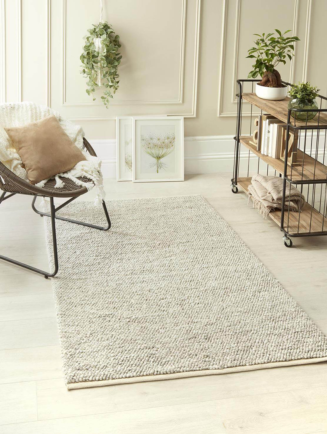 La Playa Silver Grey Solid Rug | Coastal Charm | The Rugs