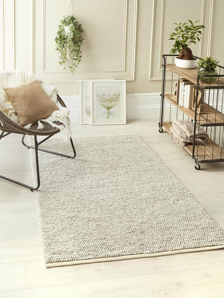 La Playa Silver Grey Solid Rug | Coastal Charm | The Rugs
