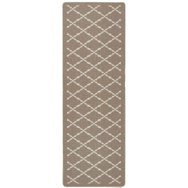 The Rugs Durable Washable Mats & Runners with Diamond Design