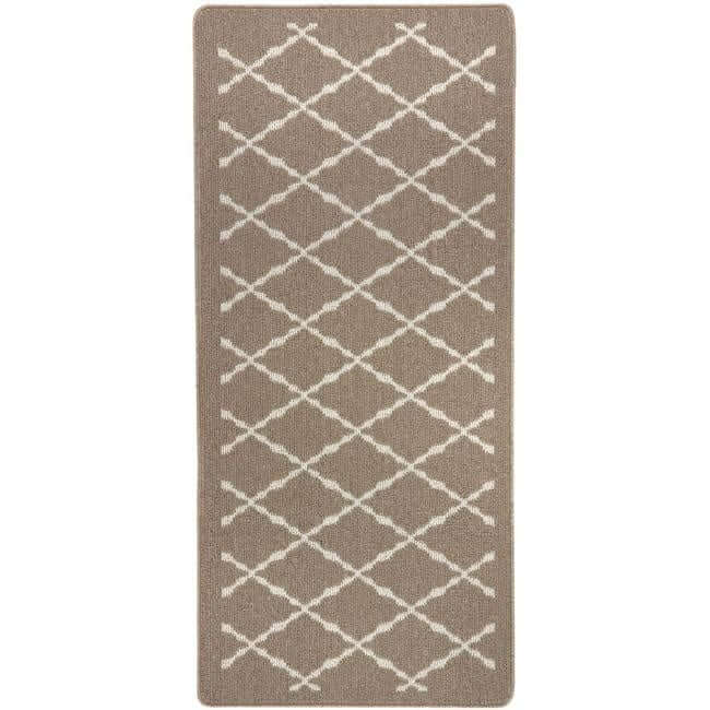 The Rugs Durable Washable Mats & Runners with Diamond Design