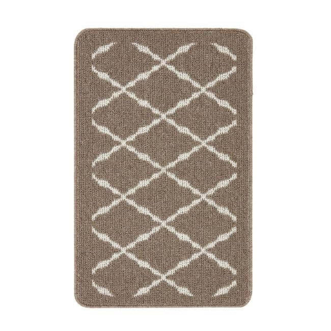 The Rugs Durable Washable Mats & Runners with Diamond Design