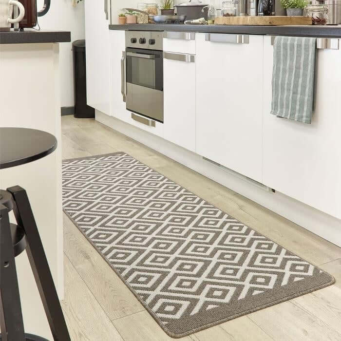 The Rugs Durable Washable Mat: Diamond Design | Eco-Friendly