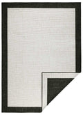 Panama Reversible Black Rug Indoor-Outdoor