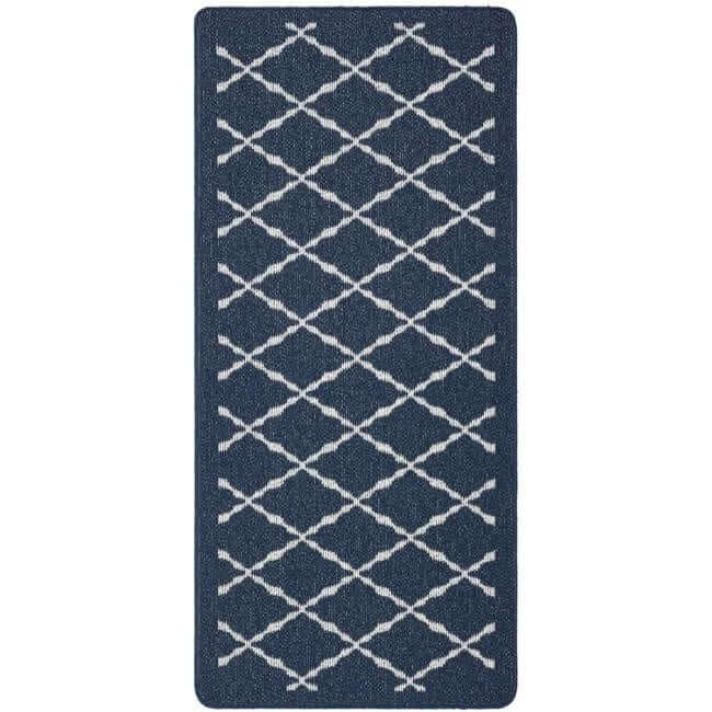 The Rugs Durable Washable Mats & Runners with Diamond Design