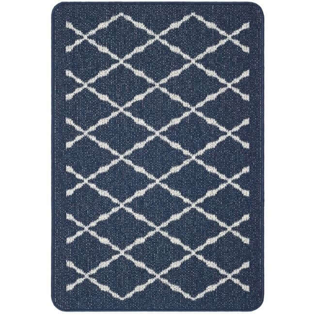 The Rugs Durable Washable Mats & Runners with Diamond Design