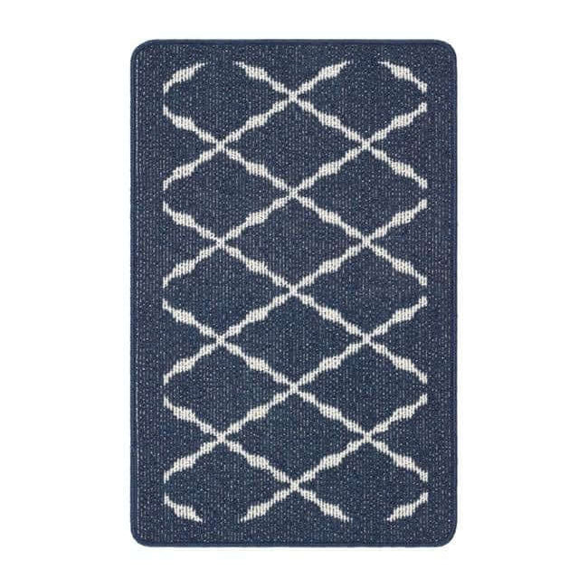 The Rugs Durable Washable Mats & Runners with Diamond Design