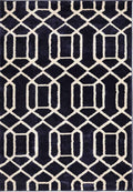 Newport Lattice Blue Rug – Geometric