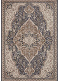 Terrain Designer Shortpile Black Blue Rug