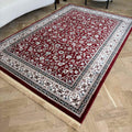 Bordered Vintage Red Rug