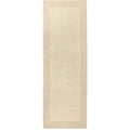Borders Beige Wool Rug