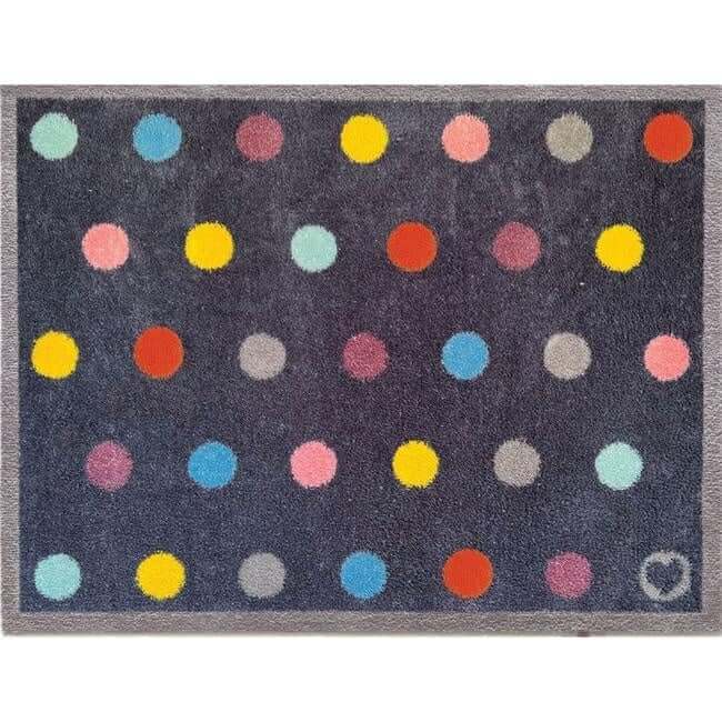 The Rugs Eco-Friendly Washable Dots Mat |Stylish & Practical
