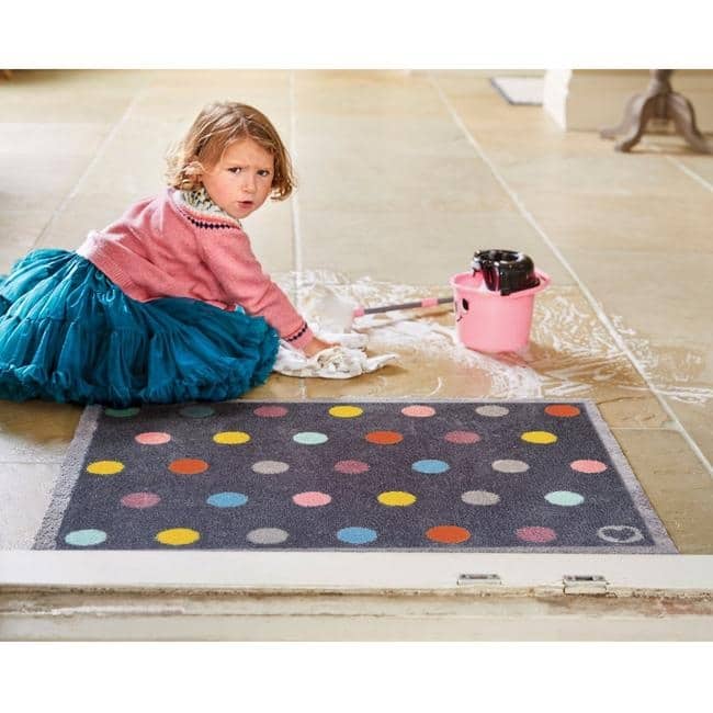 The Rugs Eco-Friendly Washable Dots Mat |Stylish & Practical