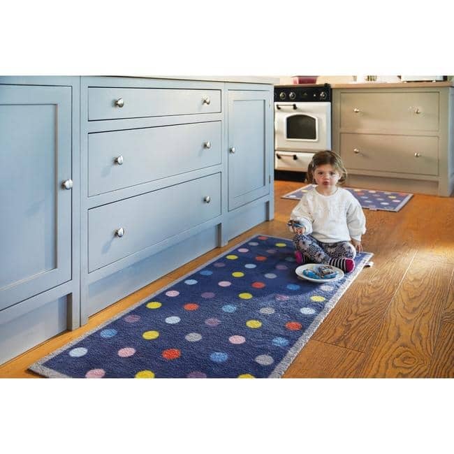 The Rugs Eco-Friendly Washable Dots Mat |Stylish & Practical