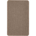 Washable Plain Brown Mat and Runner