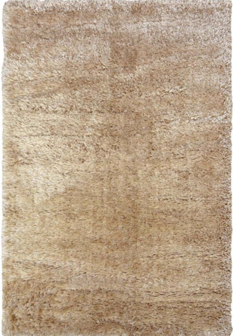 Solid Design Shaggy Rug for Living Room in Natural – The Rug