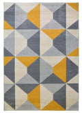 Creation Abstract Rug - Yellow/Grey