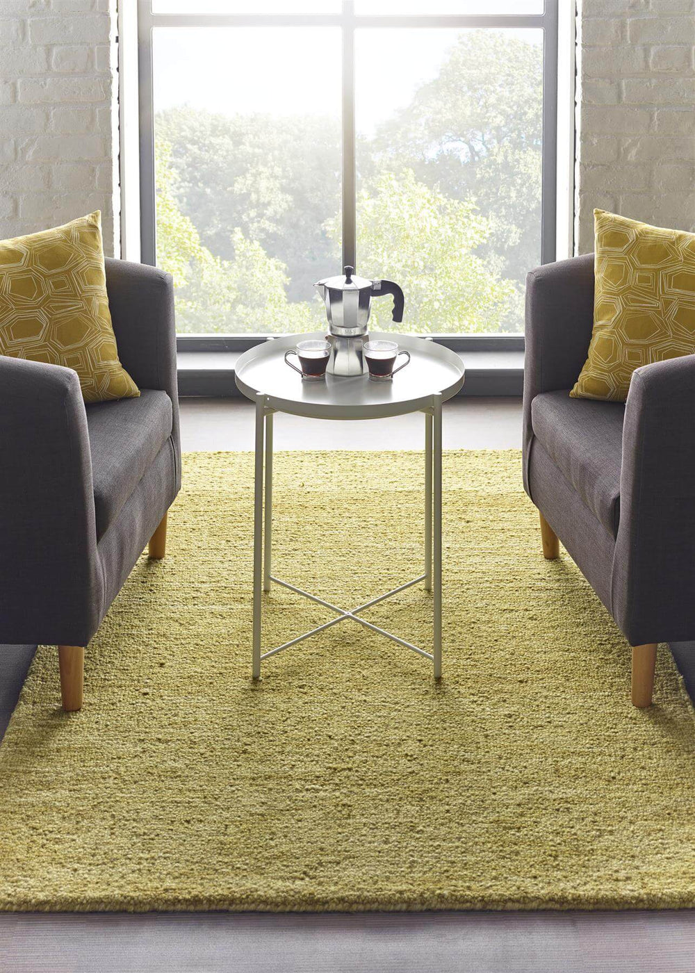 Country Autumn Gold Solid Wool Rug – The Rugs