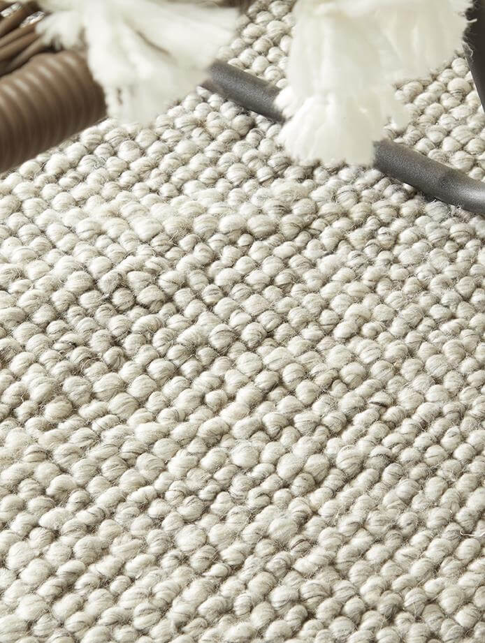 La Playa Silver Grey Solid Rug | Coastal Charm | The Rugs