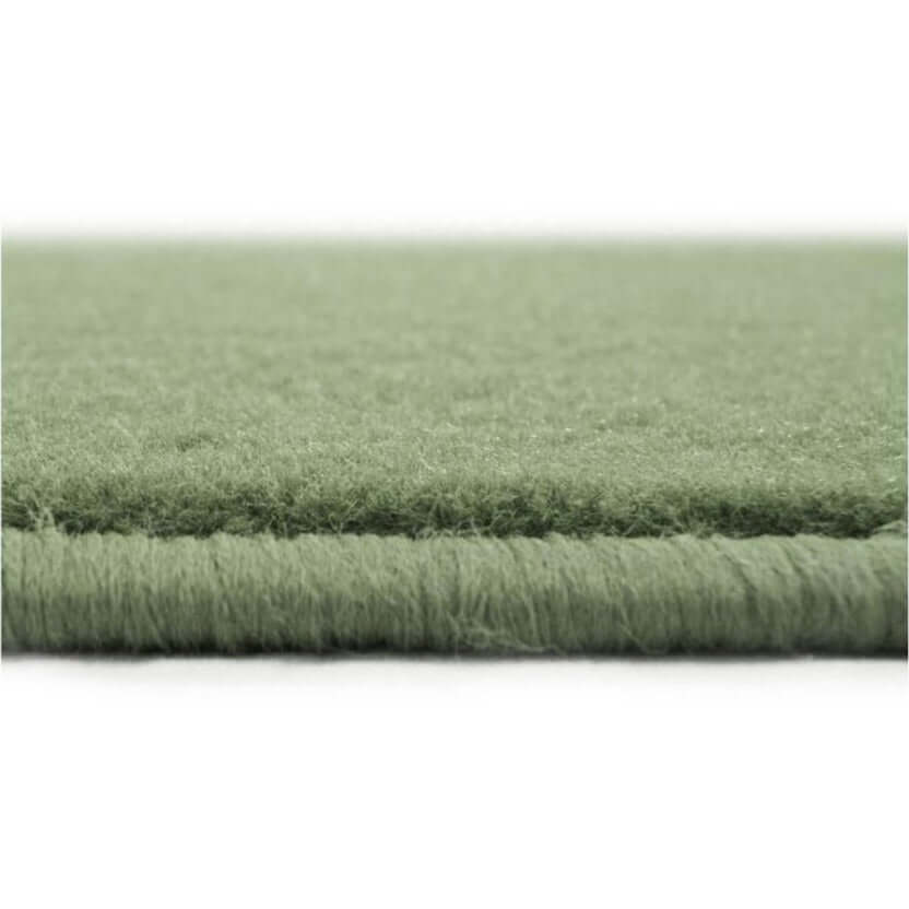 Solid Design Green Living Room Rug | Handcrafted Indoor Rugs